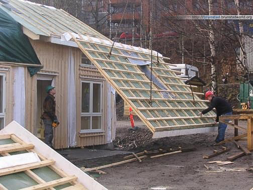 A-laget gjorde en enorm innsats i forbindelse med byggingen av den såkalte Hagebyen på Brunstad