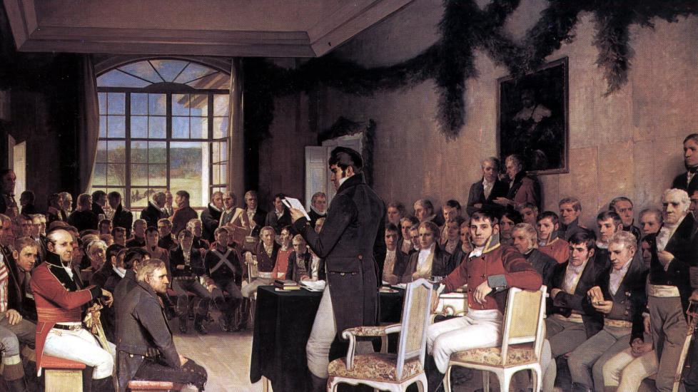 Maleri av Eidsvollsforsamlingen 1814