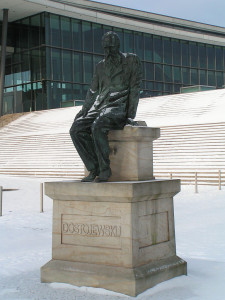 Monument over Dostojevskij i Dresden, Tyskland.